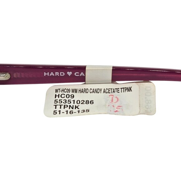 Hard Candy Womens Cat Eye Glasses Frames Tortoise & Pink Acetate 51-16-135 HC09 - Picture 6 of 9
